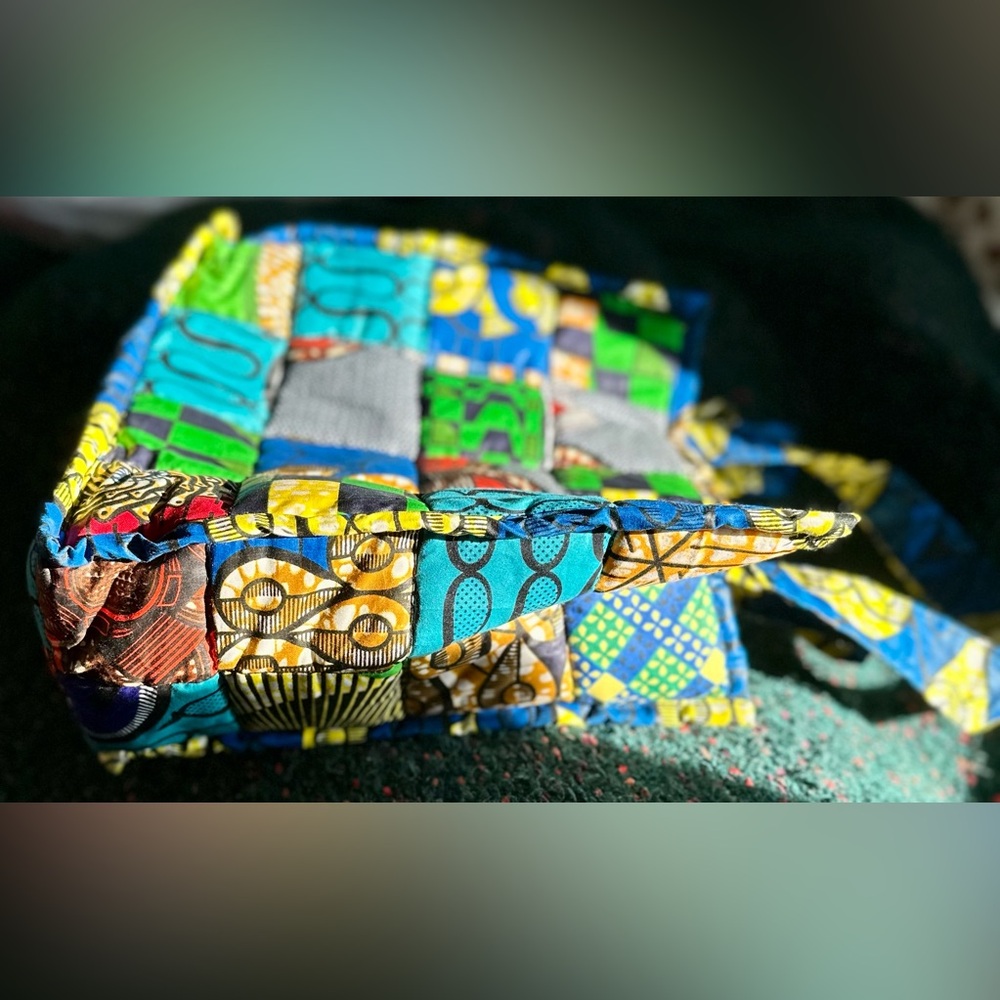 Rarenwotbotswana Made Patchwork Large Tote - image 8